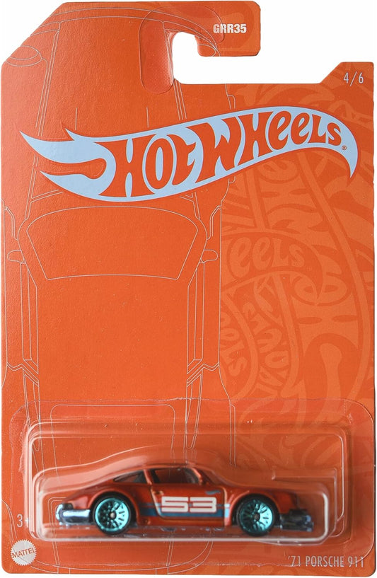 Hot Wheels '71 Porsche 911, (orange) 4/6